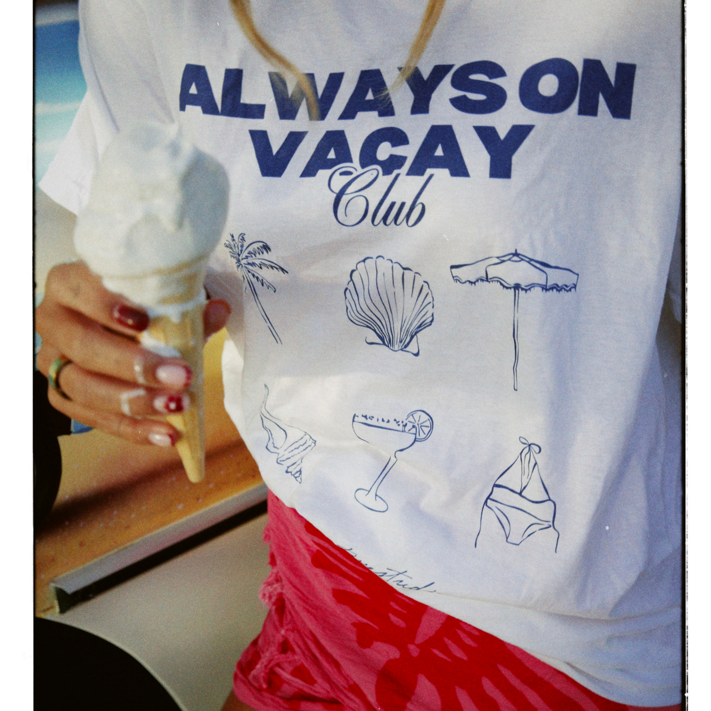 Always On Vacay Club Tee