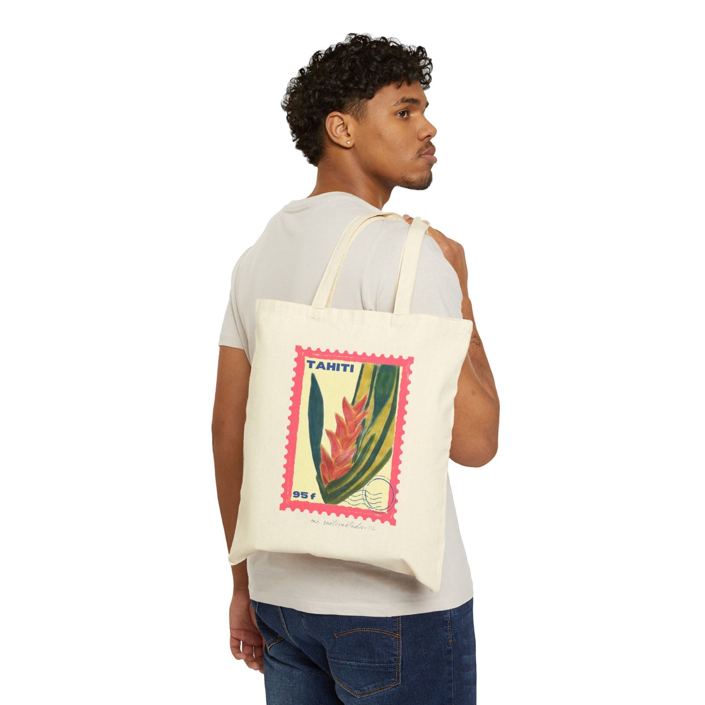 TEST Tahiti Stamp Tote