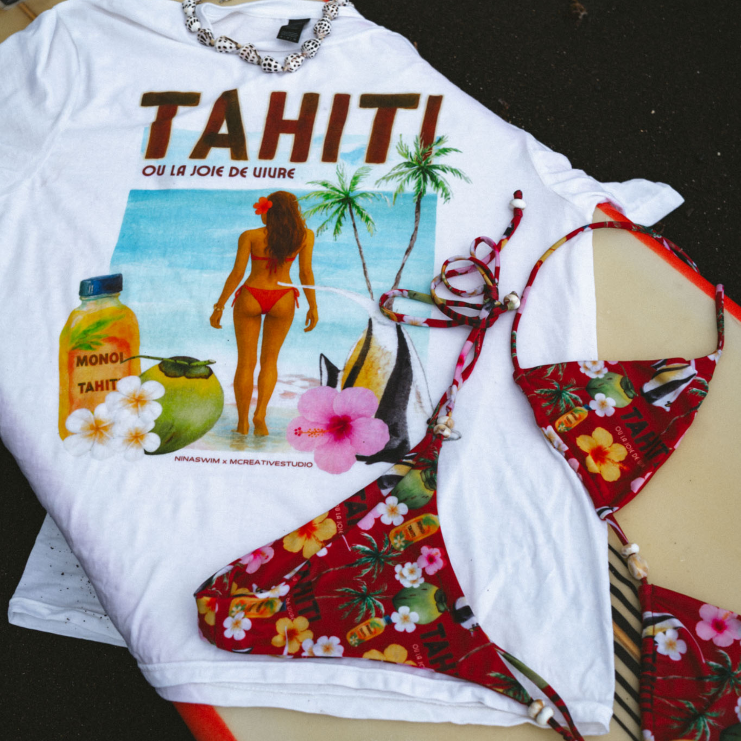 The Tahiti Tee x NinaSwim