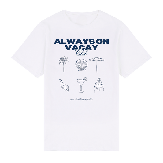 Always On Vacay Club Tee