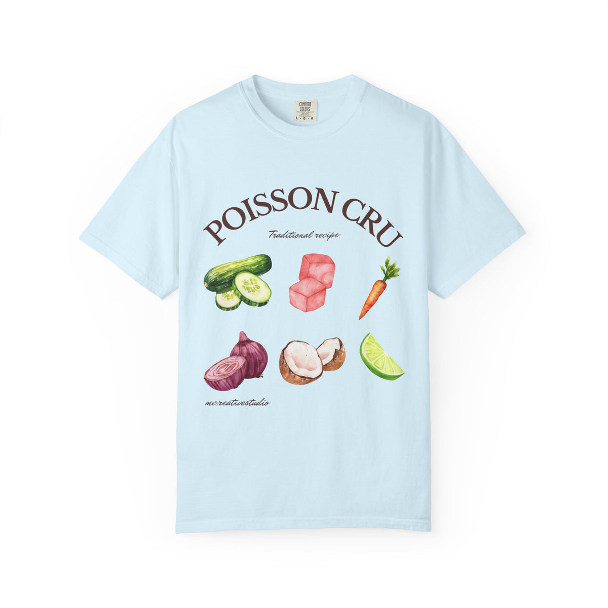 POISSON CRU Garment-Dyed T-shirt